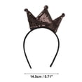 thumbnail image 3 of Unique Bargains 1 Pc Fashion Crown Sequins Headband for Women for Girls Brown, 3 of 6
