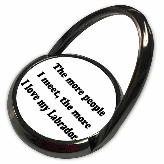 3dRose, The more people I meet the more I love my Labrador, Phone Ring