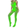 thumbnail image 2 of Asgosdo Women's Lingerie Set Valentine's Day One Piece Nightwear Lace Nightgown Bodysuit Chemise Sleepwear Green Free Size, 2 of 3