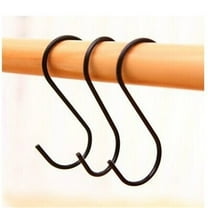 BSJJY Heavy Duty Vinyl Coated S-Hooks for Hanging Plants, Closets, Gardens, Bird Feeders, Clothes, Hats, Bags, Pots, 3pc