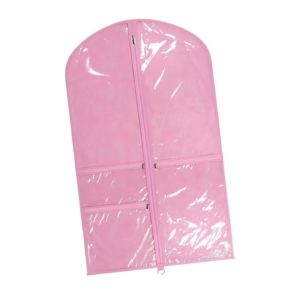 Funda protectora para ropa de baile, uniforme de animadora, vestido, cubierta antipolvo, protector de ropa de 40" para niños. Rosa
