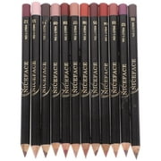 Lurrose 12 Color Lip Liner Pencil Set, Waterproof Long Lasting Makeup Lipliner Pen Set for Women Lady