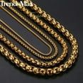 thumbnail image 5 of Wholesale Lots Gold Stainless Steel Box Chain Necklace Hot Sell High Quality, 5 of 8