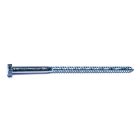 

5/16 x 6 Zinc Plated Grade 2 / A307 Steel Hex Head Lag Screws (50 pcs.)