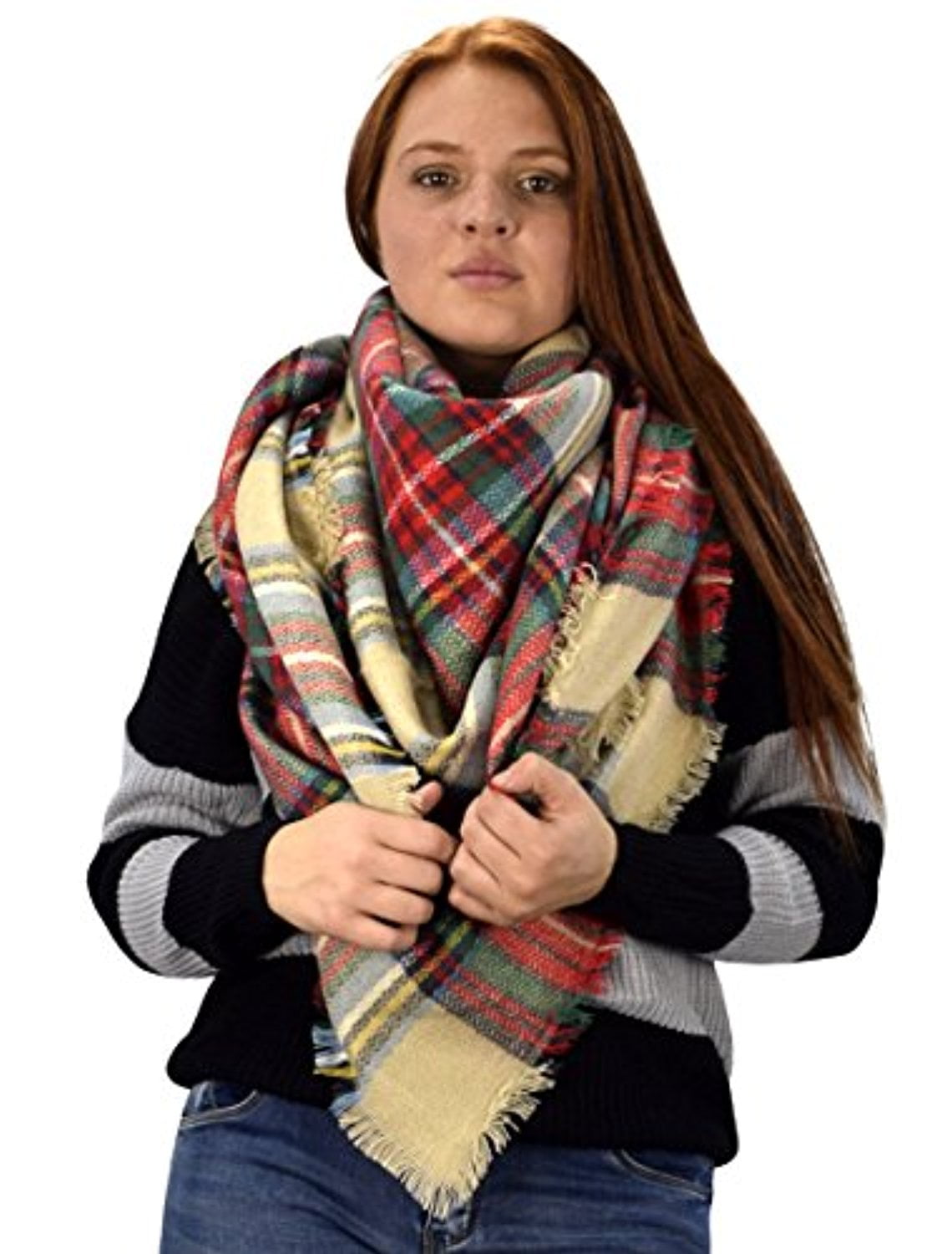 Xherry lady Winter Warming Scarves Fashion Scarves Tartan Blanket Scarf Large Gorgeous Plaid Wrap Shawl Xherry lady Winter Warming Scarves Fashion Scarves Tartan Blanket Scarf Large Gorgeous Plaid Wrap Shawl
