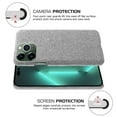 thumbnail image 5 of For iPhone 15 Pro Non-Slip Case Cloth+Hard PC Shockproof Shell Protective Phone Cover, 5 of 5