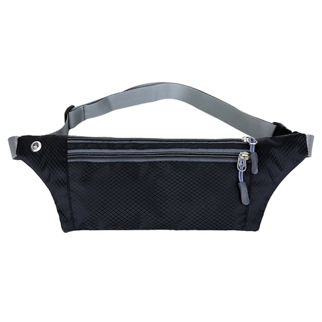 Riñonera pequeña, riñonera ligera y duradera, riñonera tipo mensajero impermeable, monedero, color negro