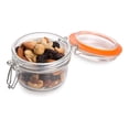 thumbnail image 2 of Restaurantware-Clamp Lid Mason Jar - Mason Jars with Trigger Lid - Store liquids or dry goods, Serve Desserts, Drinks or Appetizers - 5 oz - 10ct Box, 2 of 3