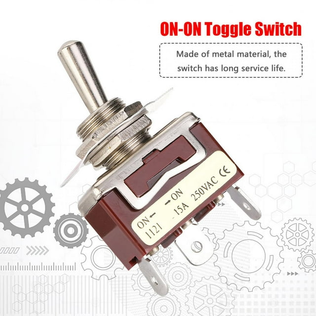 Toggle Rocker Switch, 3-Pin 2-Position Toggle Switches, Truck for Cars