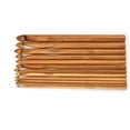 thumbnail image 4 of Juego de agujas de tejer de tamaño reconocible, mango ergonómico de bambú redondo carbonizado, ganchos de ganchillo, 12 Uds., 4 of 5