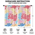 thumbnail image 2 of Blackout Kids Curtains,Boho Bohemia Pioneer Flower Childrens Insulated Curtains Set Of 2,Bedroom Essentials,Toddler Room Decor 52"x84"(132x213cm), 2 of 4