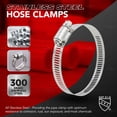 thumbnail image 3 of Stainless Steel Worm Drive Hose Clamps 4-3/4" - 7" Adjustable SAE 104, 10 PCS, 3 of 9