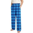 thumbnail image 5 of DJDLJWCJ Boys Casual Pants Elastic Waist Plaid Print Straight Leg Pants Comforty Lightweight Long Trousers Navy Size 4T, 5 of 7