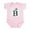 Petal Pink, variant on - Letter B Is For Bee Infant Creeper - Baby Light Bodysuit, Size Newborn - 24 Months