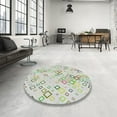 thumbnail image 3 of Ahgly Company Indoor Rectangle Patterned Sage Green Novelty Area Rugs, 5' x 7', 3 of 6