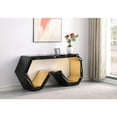 thumbnail image 3 of Rochelle Black Specialty Wood Console Table, 3 of 6