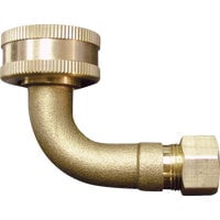 Anderson Metals Corp. 90-Degree Swivel Elbow Fitting - Multicolor - 3/8 x 3/4 In.