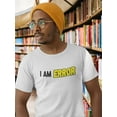 thumbnail image 2 of I Am Error Graphic Quote Men White T-Shirt, Male Small, 2 of 4