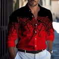 thumbnail image 5 of Camisa de manga larga con botones para hombre, 9 colores, estampado 3D de pulpo, ropa de noche diaria, camisa de solapa, ropa holgada de moda para hombre, 6xl, 5 of 5