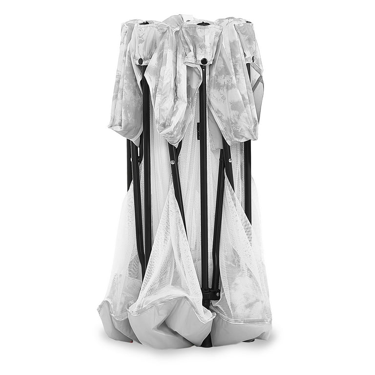 Dream On Me Onyx Baby Play Yard Set with Canopy, Storm Grey