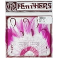 thumbnail image 2 of ZUCKER™ Feather Hackle Plate Trims with Beads - Pink Orient, 2 of 2