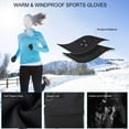 thumbnail image 3 of Guantes cálidos de invierno, materiales térmicos negros sólidos, impermeables, compatibles con pantalla táctil para hombres y mujeres, guantes de invierno unisex para ciclismo, correr, conducir,, 3 of 5