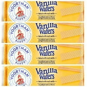 Voortman Bakery Vanilla Wafers, oz., 10.6 oz, Pack of 4 for a total of 42.40 oz - Wafers Baked with Real Vanilla, No Artificial Colors, Flavors or High-Fructose Corn Syrup