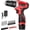 12V - 1 Battery - Red - Basic, variant on Cordless Power Drill Set: 12V  Drill with  and , 65 count Acessories, 3/8"Keyless Chuck, 2 Variable Speed, 24+1 Position, Compact Drill Driver Kit for  & DIY Project