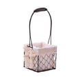 thumbnail image 1 of Wire Baskets for Storage Removable Fabric Liner Wire Storage Basket with Decorative Fabric Lining, 1 of 12