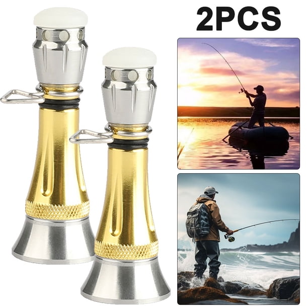 FLhrweasw Juego 2 Mangos Soporte Carrete Equilibrio 48mm para Giratoria Daiwa (dorado)
