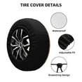 thumbnail image 4 of 17'' Red Watercolor Love Tire Cover, Universal Spare Wheel Covers, Dust-Proof, Water-Proof, Sun-Proof and Corrosion-Proof, 4 of 9