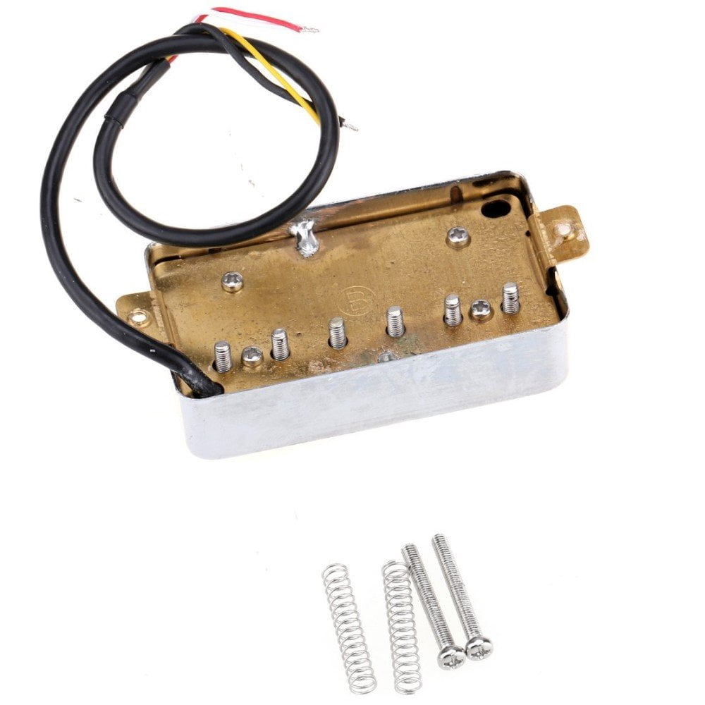 Wilkinson Classic Tone Ceramic PAF Style Humbucker Pickups for Les Paul Style Electric Guitar Chrome Chrome Full Set