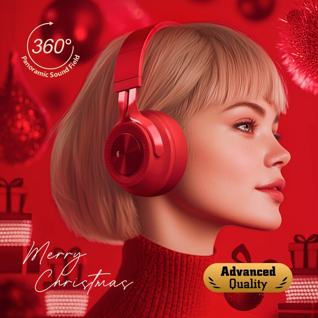Rich Bass Wireless On-Ear Headphones - 30 Hours Playtime, Active Noise Cancelling, Crystal-Clear Calls, Comfort Fit, Black Color - Long-Lasting Battery Life, Portable Design
