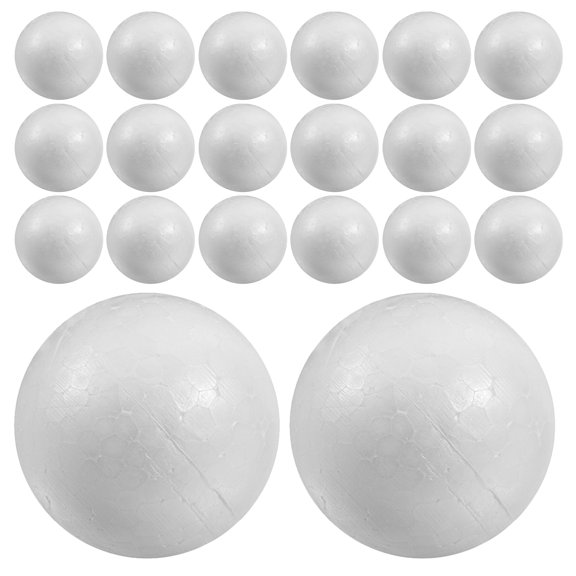 ETEREAUTY 150Pcs White Polystyrene Balls for Crafting Solid Foam Spheres for Wedding Party Holiday Decorations