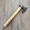 thumbnail image 5 of Hand Forged Outdoor Tomahawk Camping Tree Axe Outdoor Camping Forging Axe Firewood Felling Axe Durable High Manganese Steel Outdoor Axe Woodworking Axe 1pc, 5 of 9