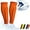 Orange, variant on Ski Shin Guards - Breathable Elastic Leg Protection with Soft Anti-Collision Pads, Lightweight Slip-On Design for Secure Fit and Comfortable Skiing Protection