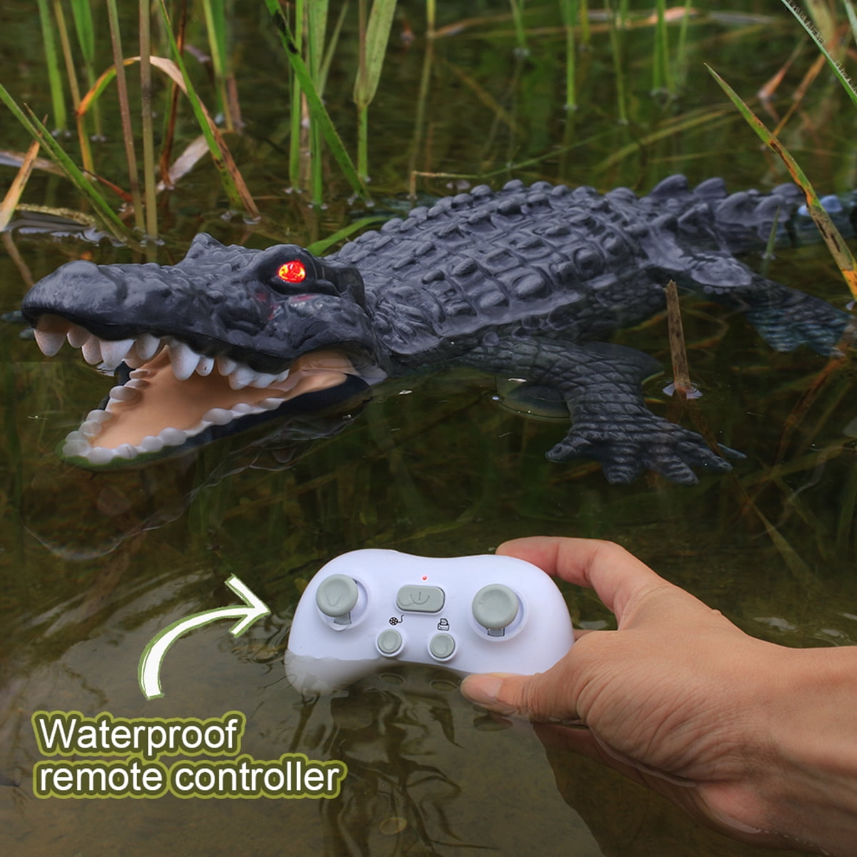 Protoiya 2.4 GHz Remote Control Alligator Head Boat RC Boats for Adults