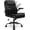 All Black, variant on NEO CHAIR Office Desk Computer Chair Ergonomic Executive Mid-Back Leather Gaming Chair with Adjustable Flip-Up Armrests Wheels Swivel for Home Study Task (Jet Black)