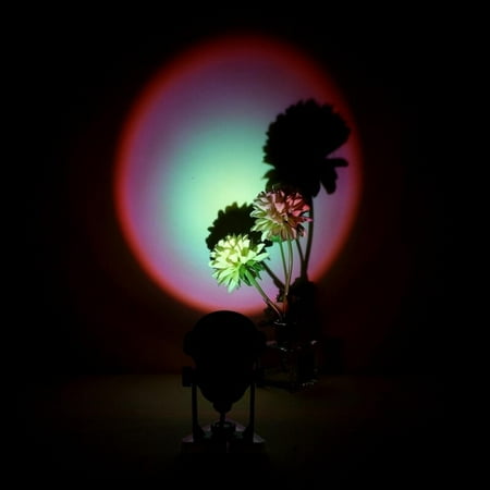 

Singulayt Sunset Projection Lamp USB LED Projector Night Light for Living Room Hotel Restaurant Decor Live Stream Ins Photography Props