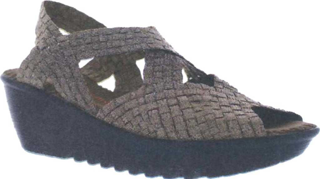 Women's Shoes Bernie Mev Fame Open Toe Woven Wedge Sandal Bronze *New* 