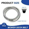 thumbnail image 2 of Uxcell Cord Mower Deck Belt 1/2" x 105.5" Aramid Replacement Cord Deck Drive Belt for 405143, 584453101, 532405143, PP21008, 7133156, 575937701, 21546607, Gray, 2 of 6