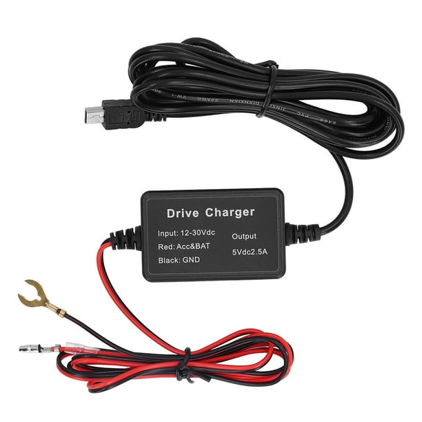 Kit de Cablado de Cámaga de Salpicadero, Cámara de Espejo de Vigilancia de Alta Seguridad, Navegador GPS, Detector de Radar 24h para accesorios de Coche