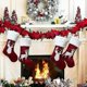 thumbnail image 4 of Medias navideñas, calcetines colgantes con copos de nieve y renos para decoraciones para árboles de Navidad, adornos navideños. Sincero Electrónica, 4 of 5