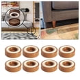 thumbnail image 4 of 3x8 Uds Muebles Antideslizantes Tazas Posavasos Elevador De Escritorio Elevadores De Sofá Para Cama Marrón, 4 of 10