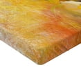 thumbnail image 2 of Ambesonne Yellow Flower Fitted Sheet 2 Pcs Set, Rose Painting, King, Mustard Orange, 2 of 3