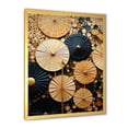 thumbnail image 2 of Designart "Elegant Explosions Gold and Black Paint" Fashion Framed Wall Art - Modern Yellow Fireworks Bedroom Framed Canvas Wall Art, 2 of 6