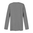 thumbnail image 4 of Cardigan for Women's Plus Size Casual Long Sleeve Fashion Casual Comfortable Solid Color Cardigan Top Blouse Party Up to 65% off, 4 of 5