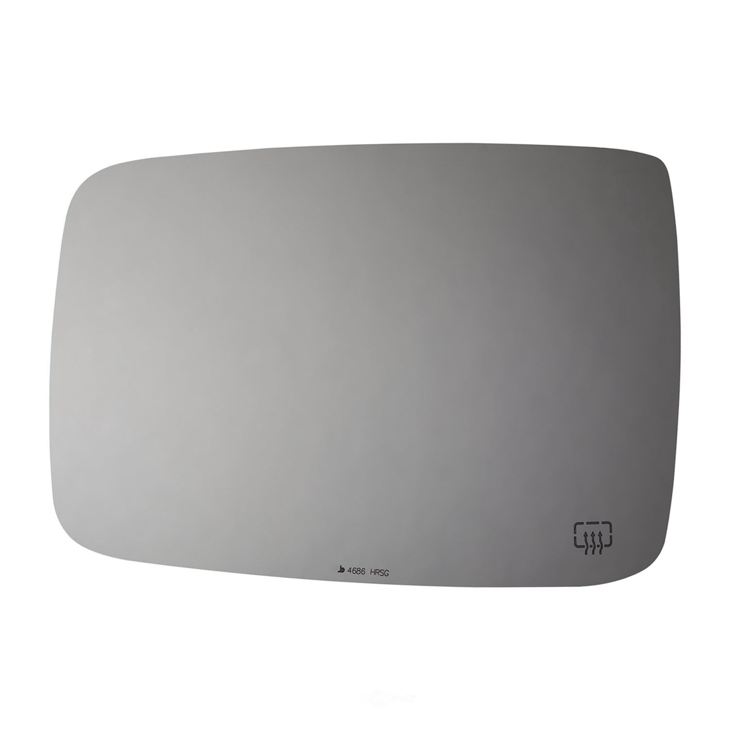 Burco Side View Mirror Replacement Glass with Motor Mount Plate - Clear Glass - 4686HRSG