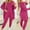 aa04_Pink, variant on Elvqul Long Sleeve Outfits for Women Athletic Sweatsuits Casual Plain Womens 3 Piece Set Scoop Neck