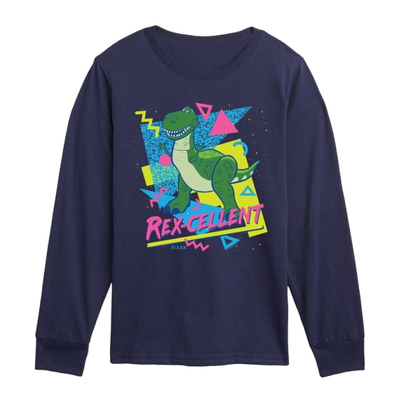 Toy Story - Rexcellent - Youth Boys Long Sleeve Graphic T-Shirt